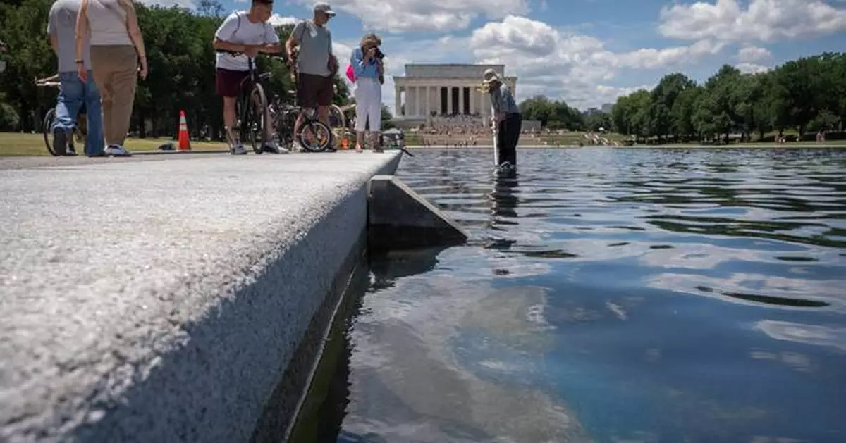 Trump tries to blame Reflecting Pool woes on vandalism, without offering substantiation