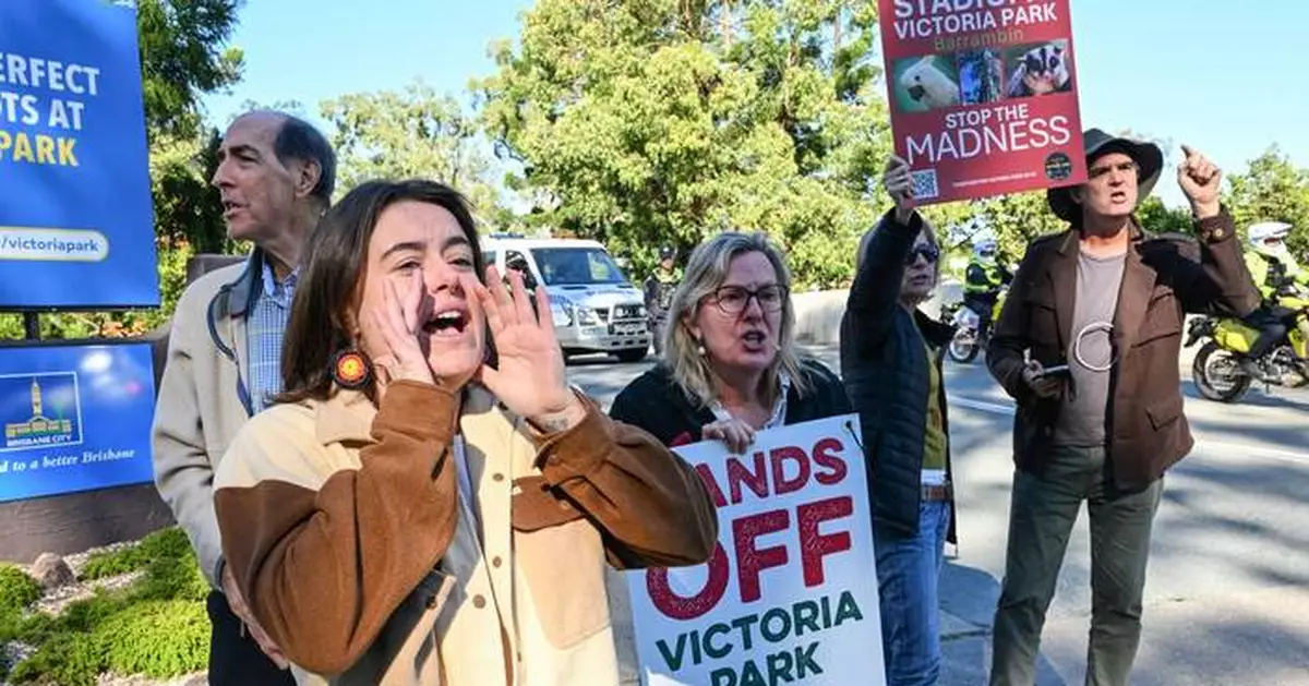 Brisbane begins work on the 2032 Olympics main stadium at Victoria Park after protesters moved