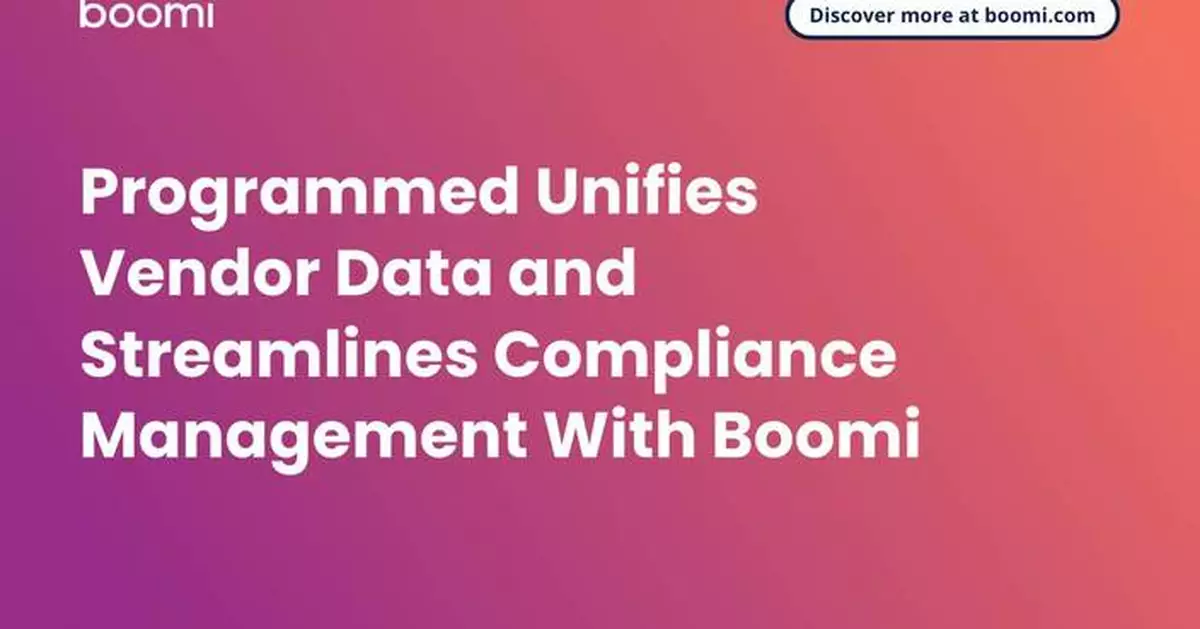 Programmed Unifies Vendor Data and Streamlines Compliance Management With Boomi