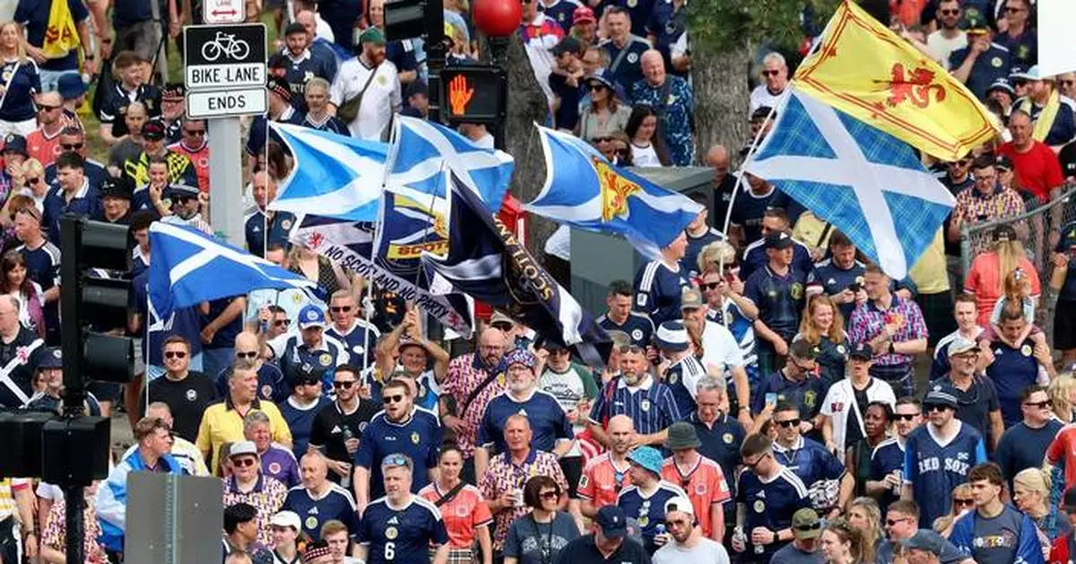 Move over, Red Sox Nation. Scotland's Tartan Army arrives at Fenway Park