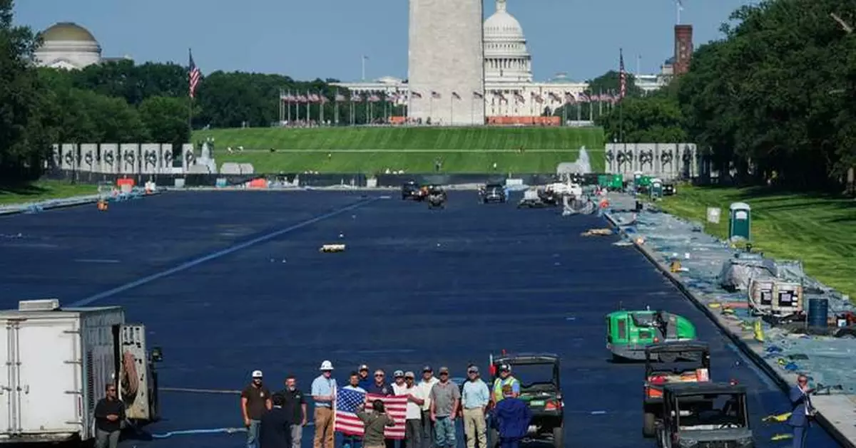Trump says Reflecting Pool work is done and it's set to be filled with water