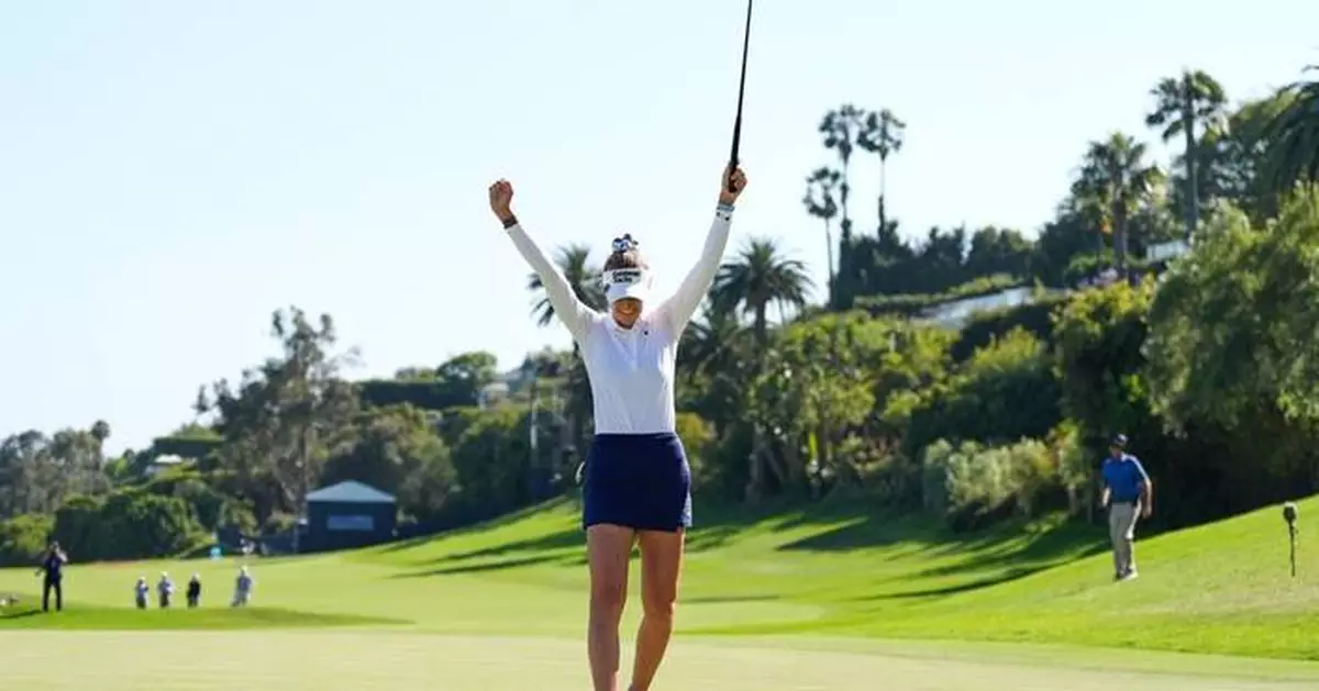Nelly Korda wins U.S. Women's Open title with perilous final putt, claiming her 2nd straight major