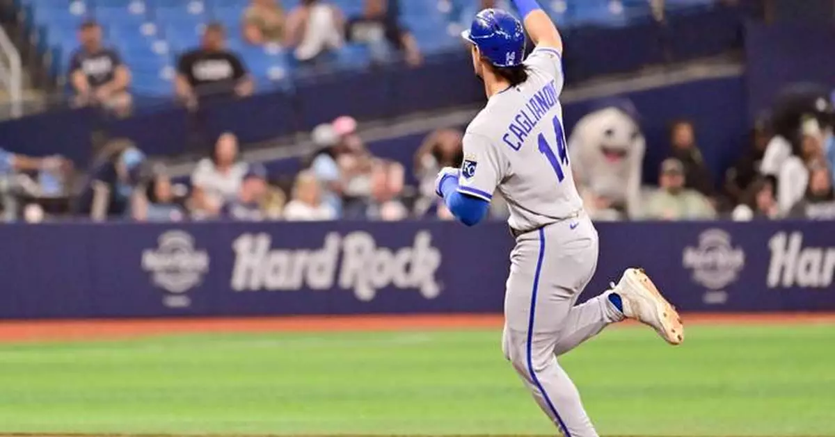 Jac Caglianone continues tear with 2 homers and 3 RBIs as the Royals beat the Rays 12-5