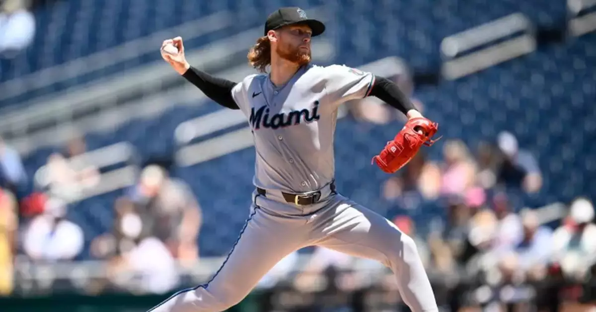 Marlins finish off a 3-game sweep in Washington with a 4-1 win over the Nationals