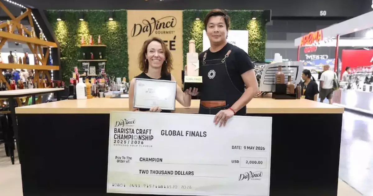 The DaVinci Gourmet Barista Craft Championship 2025–26 crowns Hong Kong’s Hasting Ng as Global Champion