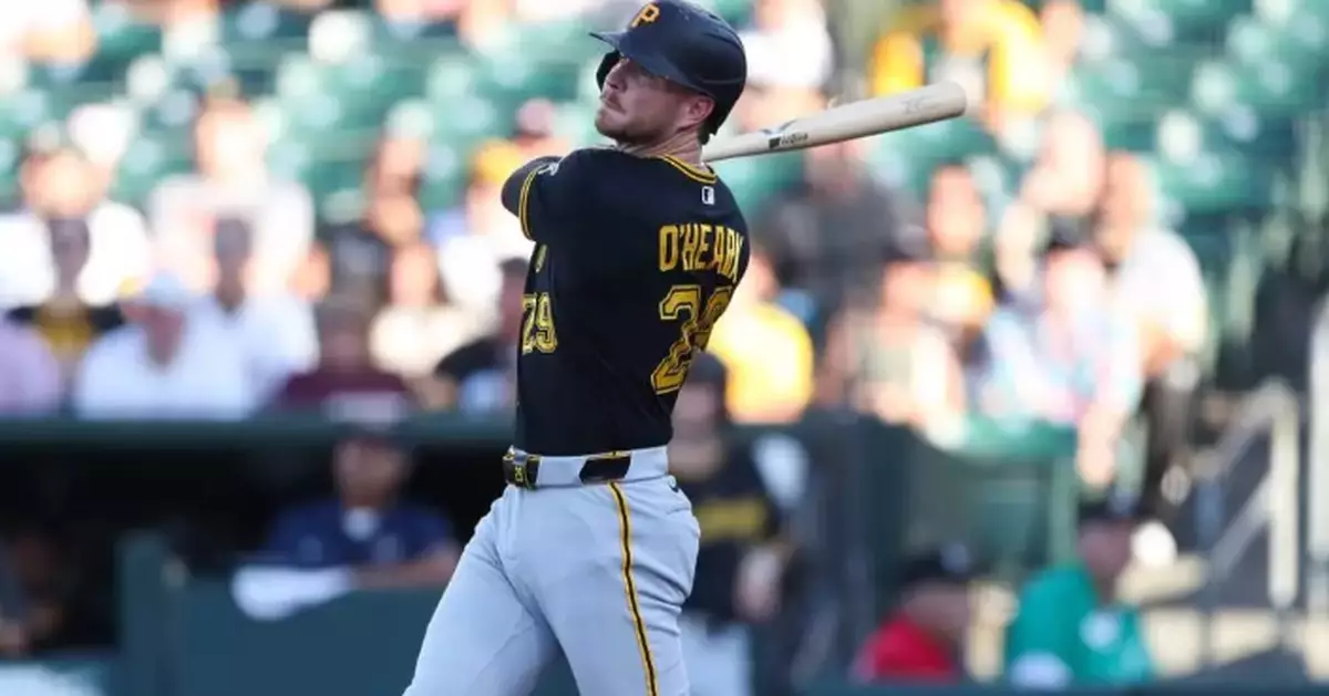 Ryan O'Hearn knocks in career-high 6 runs as Pirates roll to 12-4 victory over Athletics