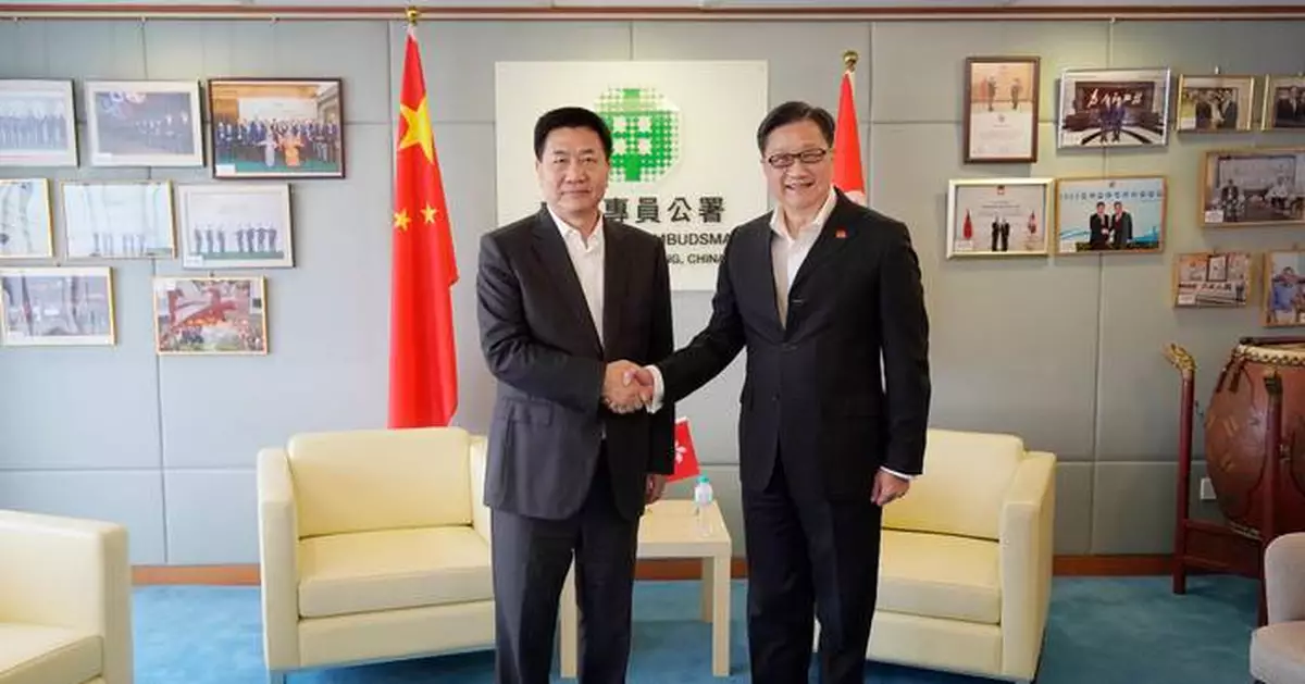 Ombudsman Jack Chan Meets NCS Vice Chairman to Discuss Governance and Cooperation in Hong Kong.