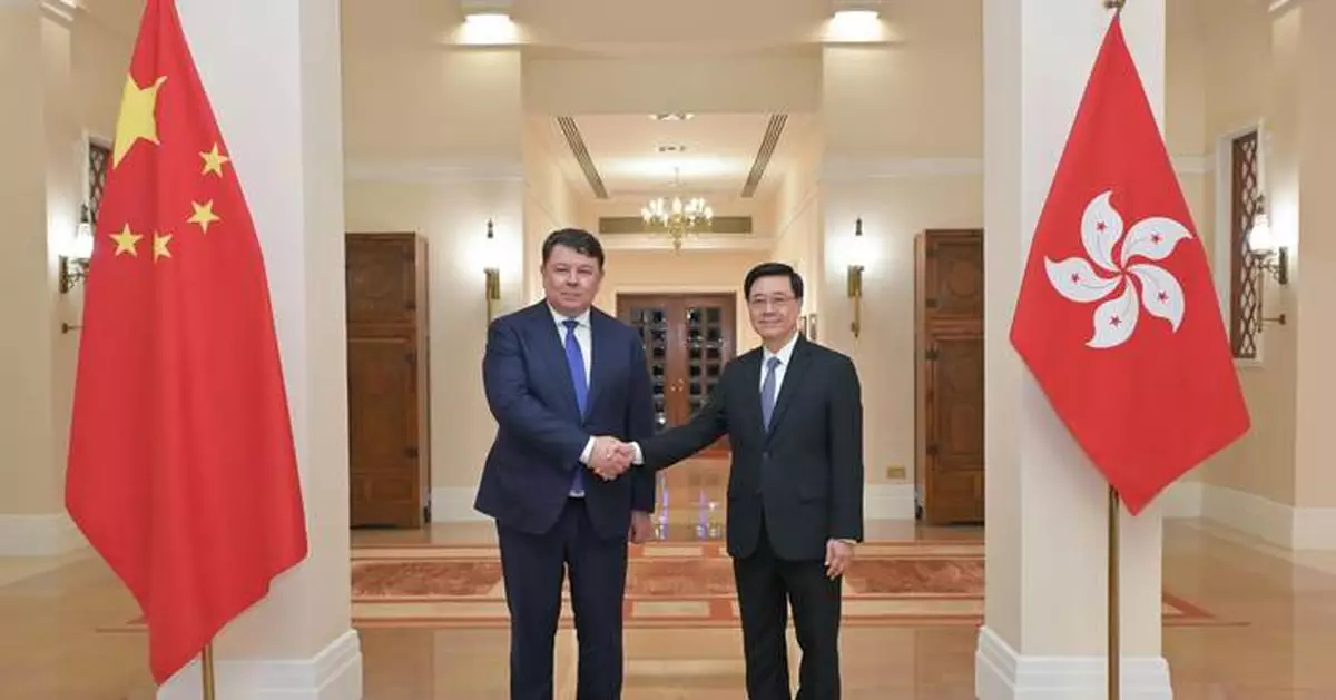 John Lee and Kazakhstan's Deputy PM Discuss Enhanced Cooperation and Investment Opportunities in Hong Kong Meeting.
