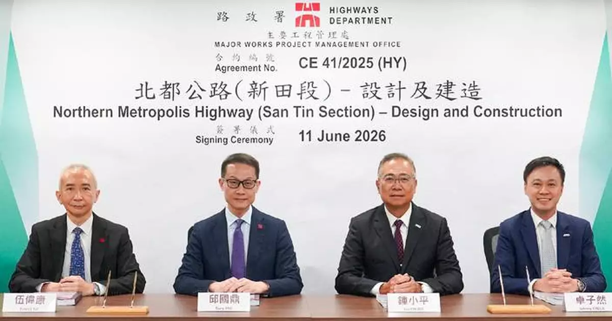 Northern Metropolis Highway project progresses with consultancy agreement, advancing towards construction phase in Hong Kong.