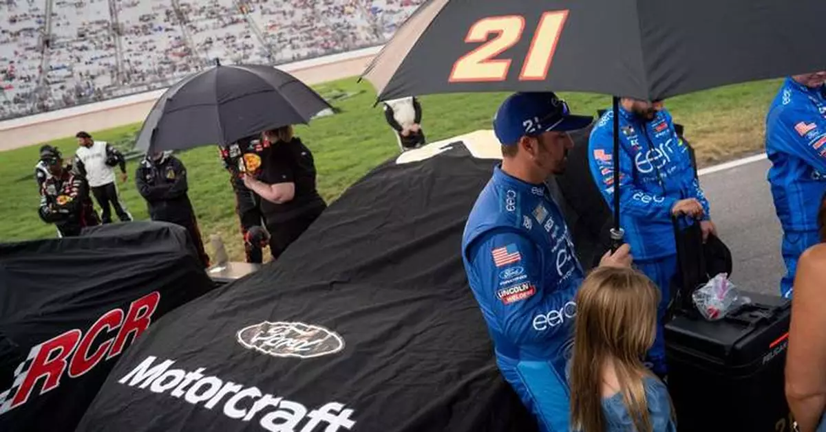 NASCAR's Cup Series race at Nashville Superspeedway starts after 80-minute rain delay