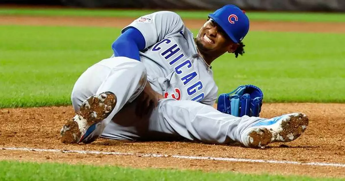Cubs pitcher Edward Cabrera headed to IL after being carted off the field with a left leg injury
