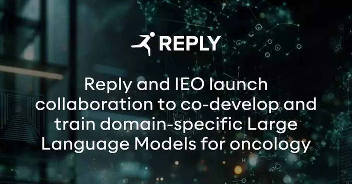 Reply and IEO Launch Collaboration to Co-Develop and Train Domain-Specific Large Language Models for Oncology