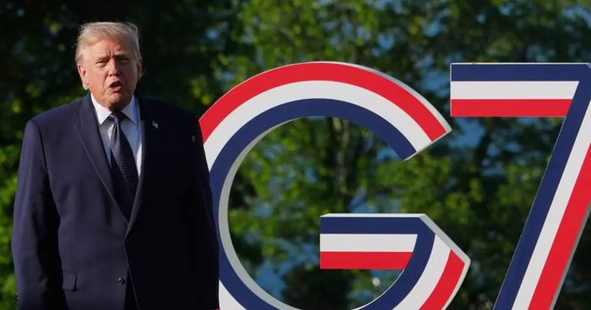 The Latest: Trump at G7 summit for talks with world leaders on Iran and Ukraine