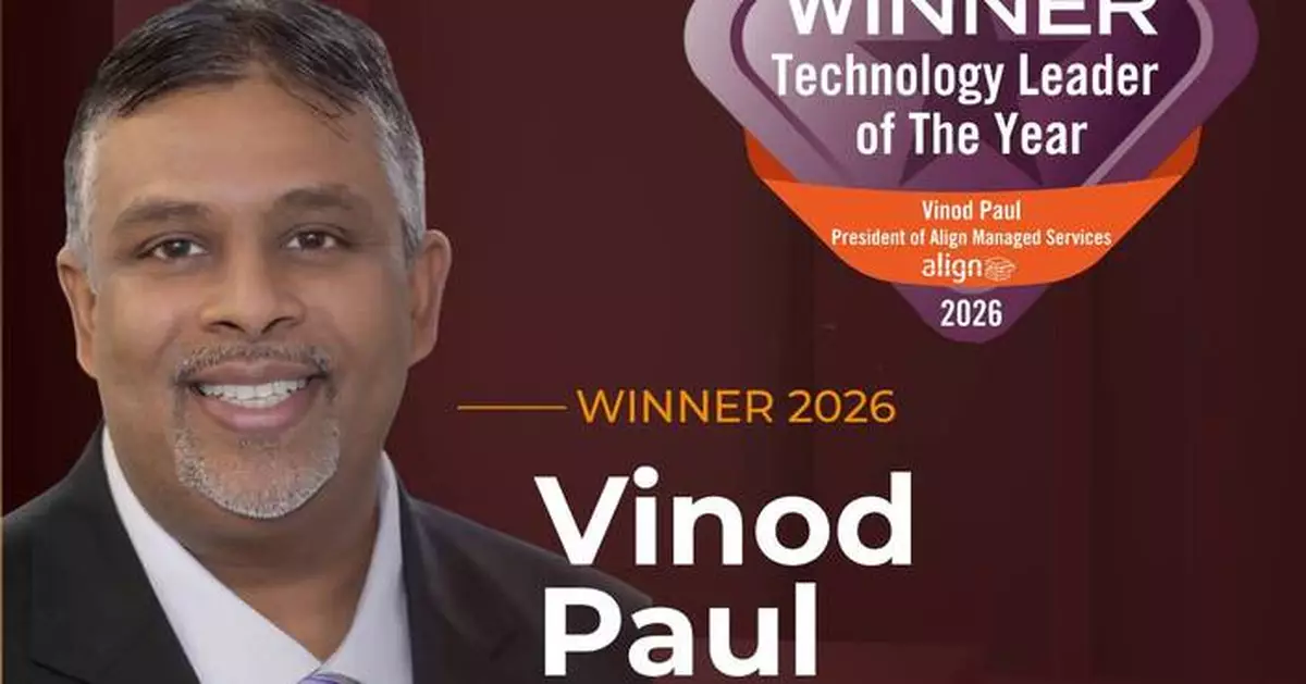Align's Vinod Paul Named Technology Leader of the Year in 2026 FTF News Technology Innovation Awards
