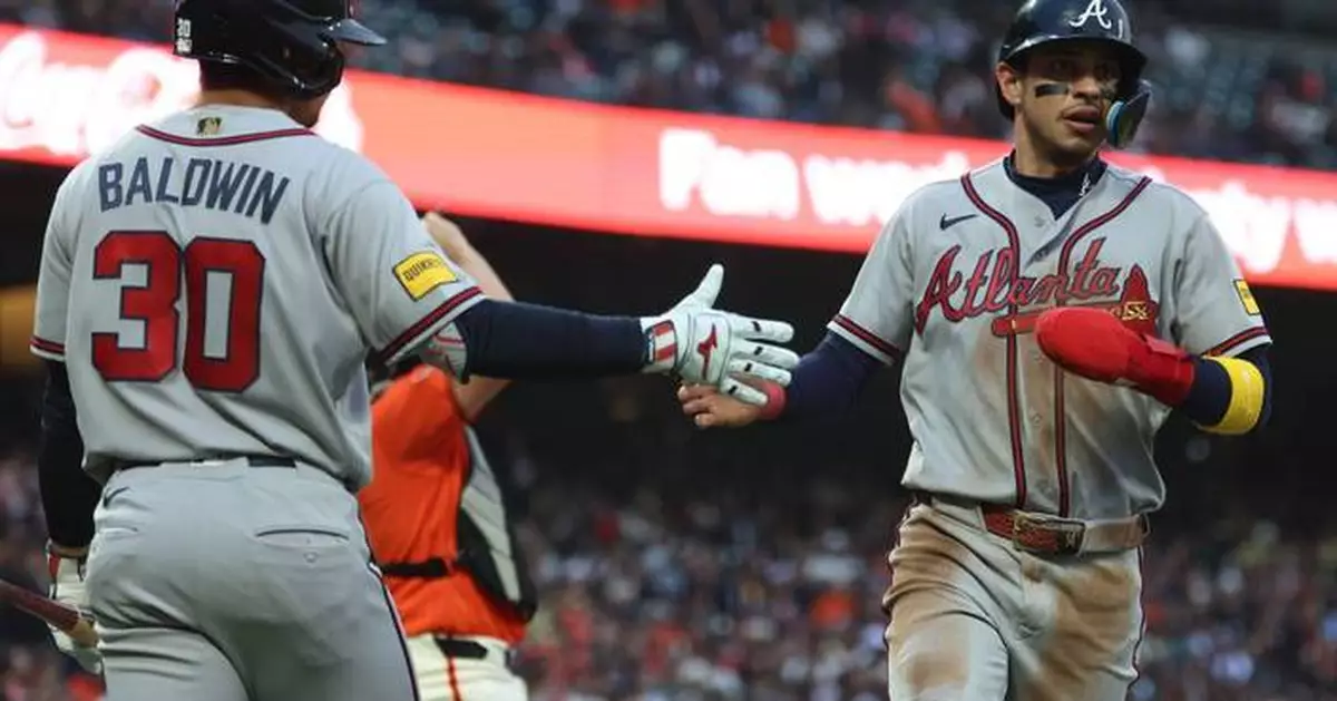 Dubon's 2 hits and 2 runs against former team leads Braves over Giants 3-1