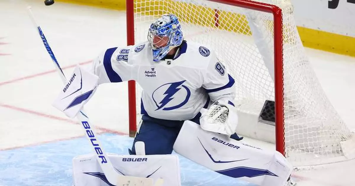 Lightning's Andrei Vasilevskiy wins the Vezina Trophy as the NHL's best goaltender