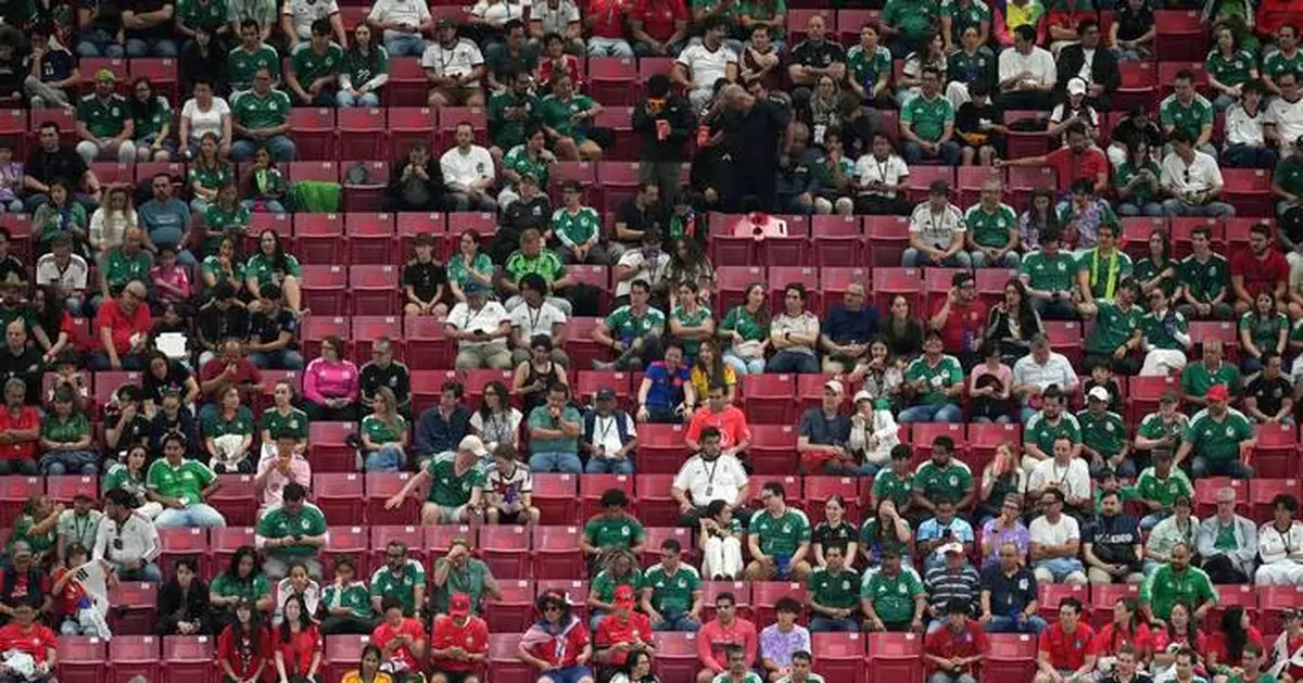 FIFA blames empty seats at World Cup match in Mexico on fans in the concourses