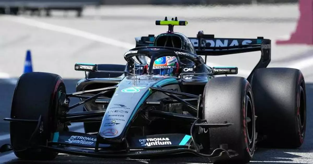 Hamilton celebrates 1st victory with Ferrari after winning Barcelona GP as Antonelli breaks down