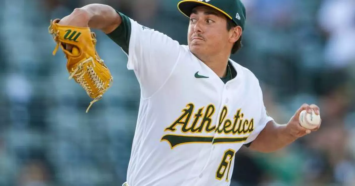 Gage Jump spins gem and A's score 5 in 1st to beat Angels 5-0 after Trout lands on injured list
