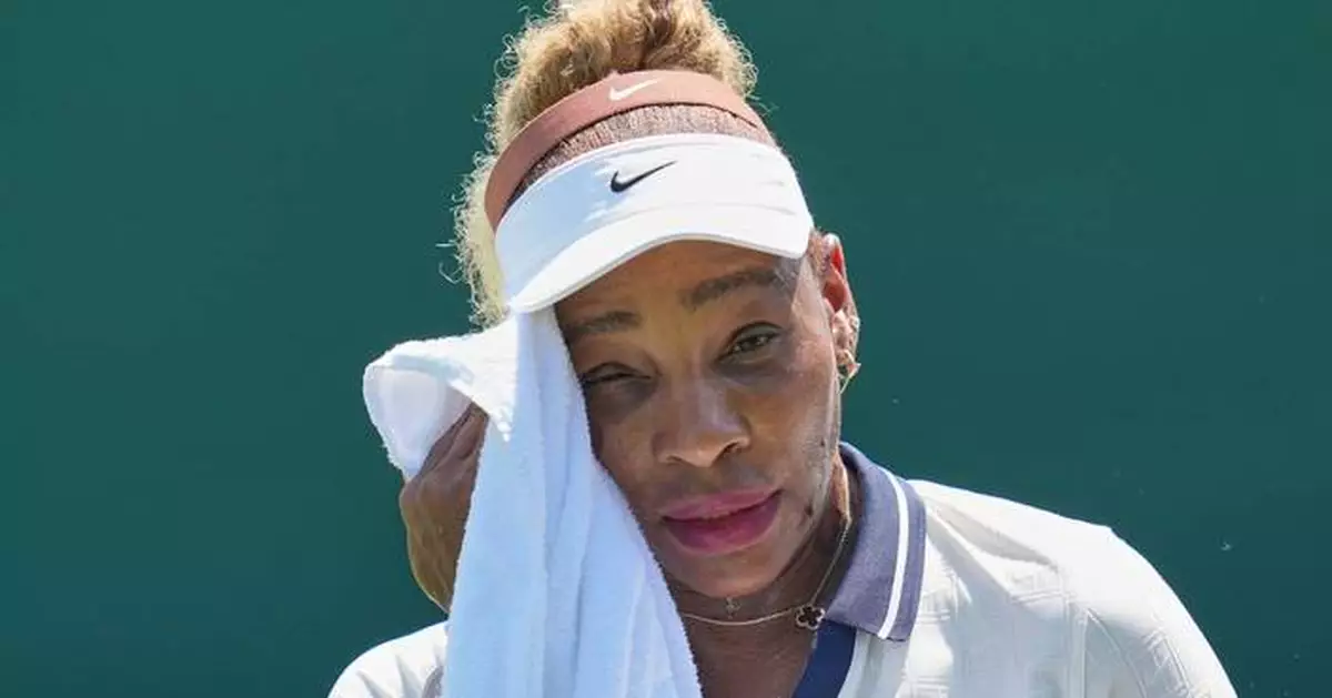 Serena Williams' daughters see how hard she's working for Wimbledon return