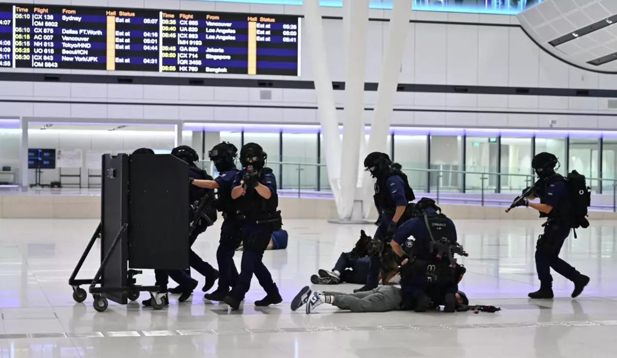 Hong Kong Police Conducts Major Counter-Terrorism Exercise Ahead of International Conferences at Airport and Tung Chung