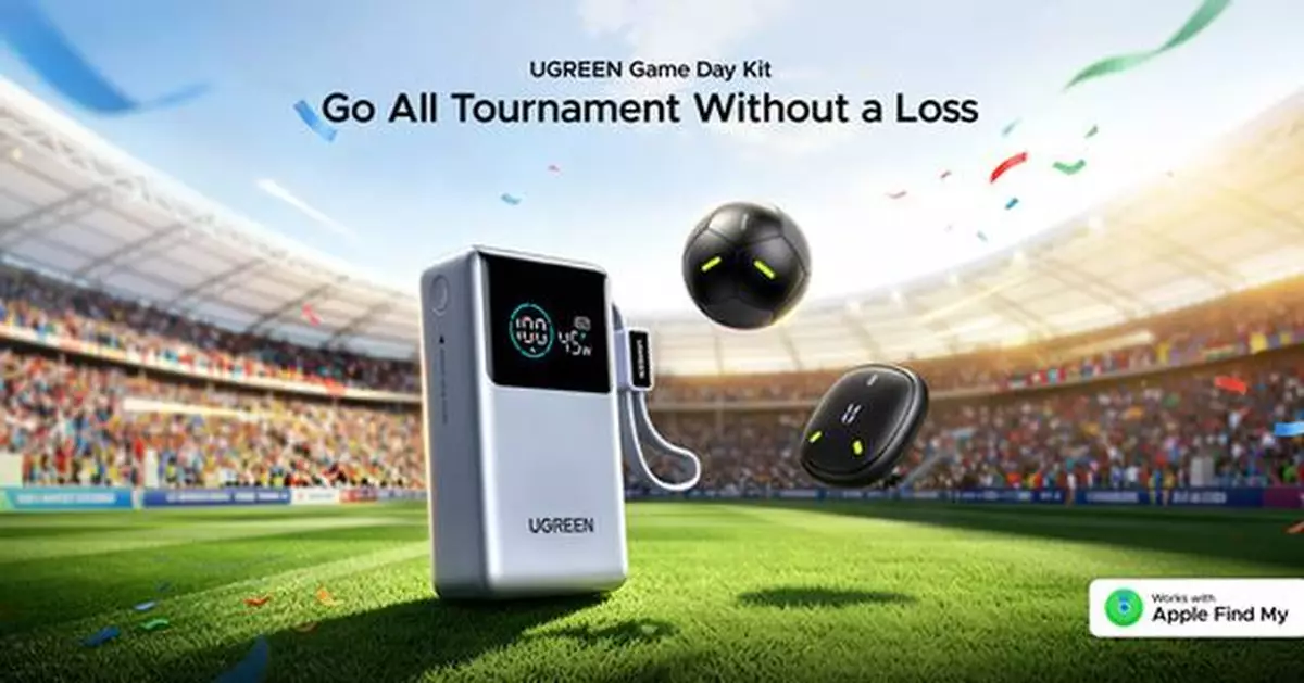 UGREEN Unveils the "Game Day Kit" -- A Soccer Ball-Shaped Tracker and Fast-Charging Essentials for Every Game Day and Beyond