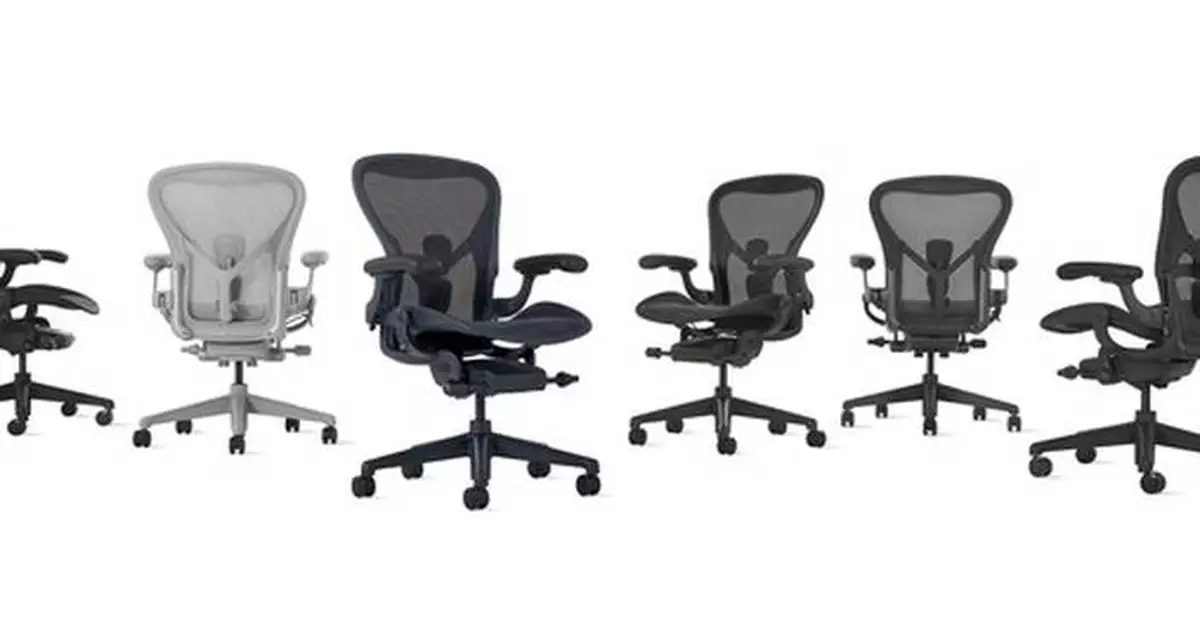 Herman Miller introduces Aeron Chair in color and advances its sustainable and inclusive design