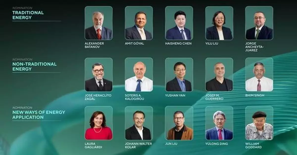The 2026 Global Energy Prize shortlist released
