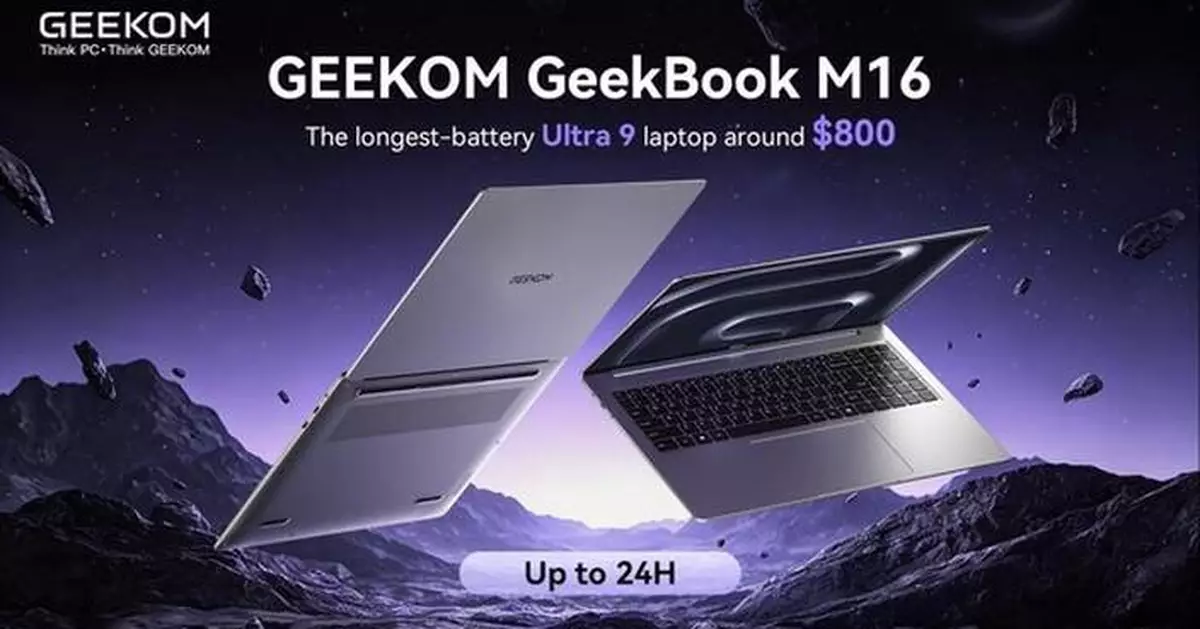 GEEKOM Launches the New GeekBook M16, Redefining the $800 High-Performance Productivity Laptop Segment