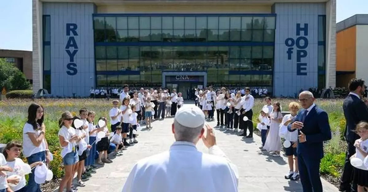 Pope Leo XIV embraces paediatric patients at CNAO in Pavia