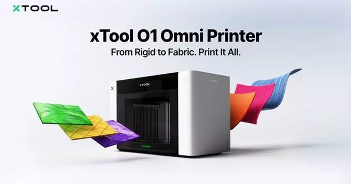 xTool Launches O1 Omni Printer: The World's First All-in-One Desktop Printer for Virtually Any Material