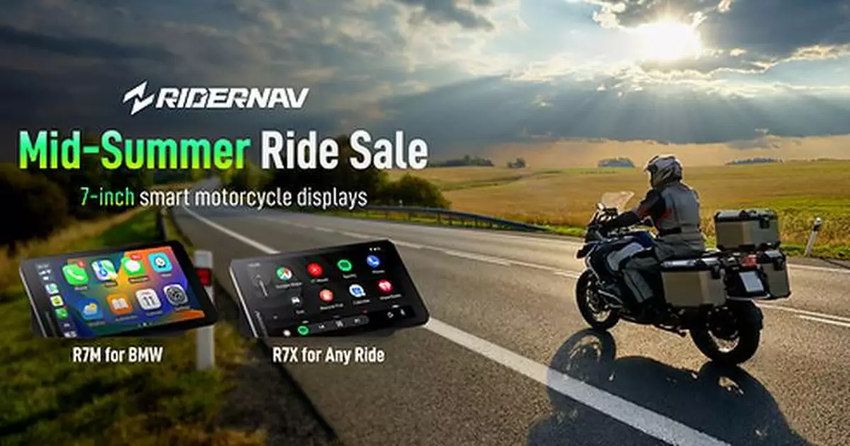 RiderNav Brings Its 7-Inch Smart Motorcycle Displays to the Mid-Summer Riding Festival