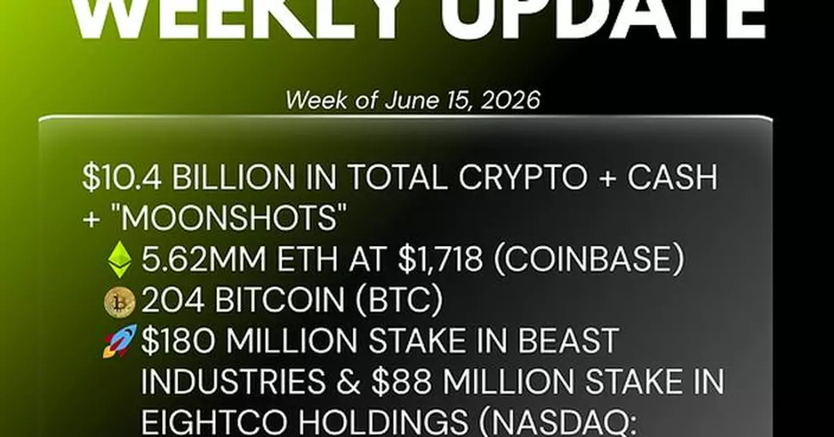 Bitmine Immersion Technologies (BMNR) Announces ETH Holdings Reach 5.62 Million Tokens, and Total Crypto and Total Cash Holdings of $10.4 Billion