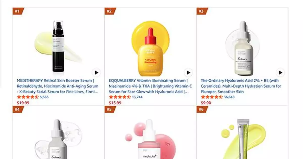 Korean Skincare Brand Meditherapy Tops Amazon U.S. Facial Serums, Breaking Into Beauty Best Sellers Top 20