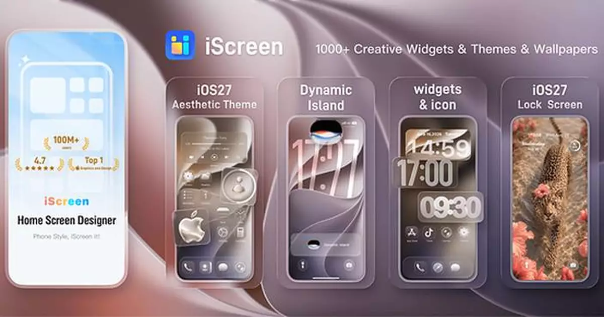 iScreen Introduces Liquid Glass Themes and Advanced Widgets for iOS 27-Style Home Screen Customization