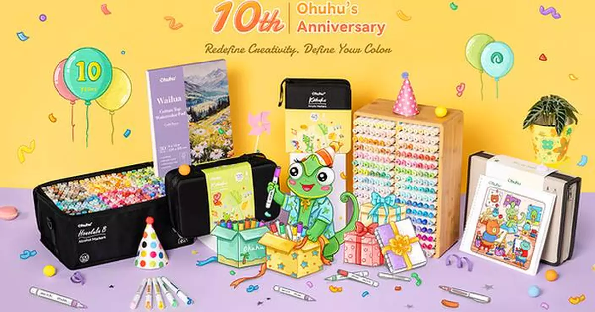Ohuhu Celebrates 10 Years of Color, Creativity, and Community