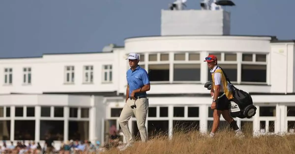 Surprise British Open leader Jackson Suber faces another breezy day on the Birkdale links