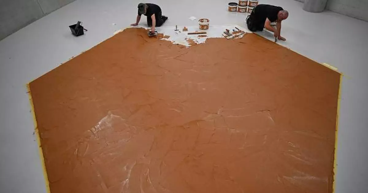 Peanut butter floor returns to Dutch museum as tribute to late artist