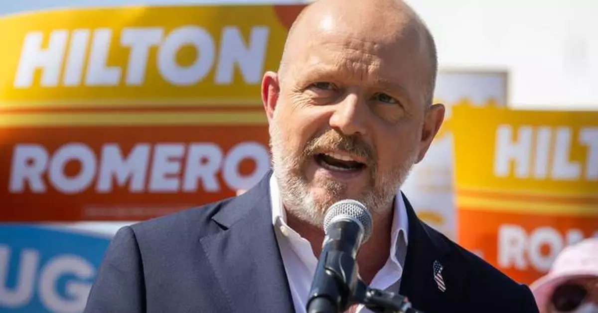 Republican Hilton tells Californians they can hate Trump but still vote for him in governor's race
