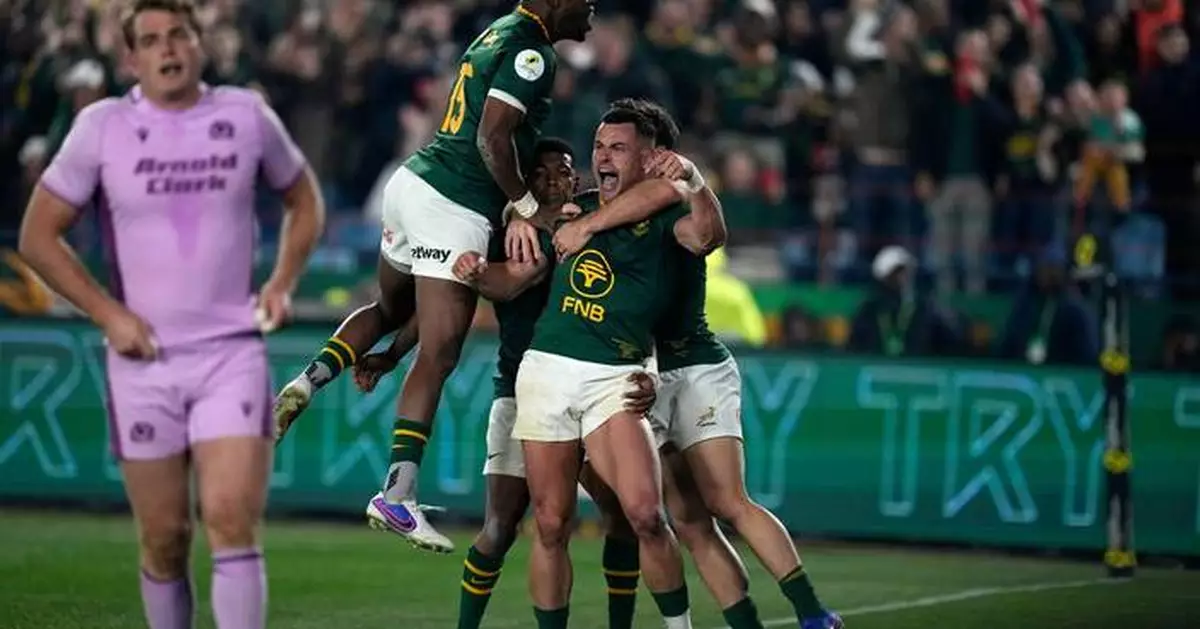 Springboks withstand Scotland 42-28 in Nations Championship thriller