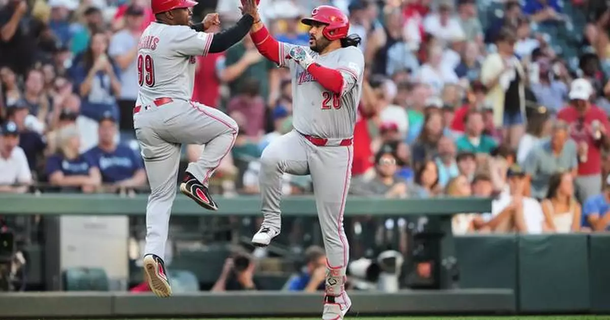 Suárez homers against former team and Burns throws 5 scoreless innings as Reds beat Mariners 4-2
