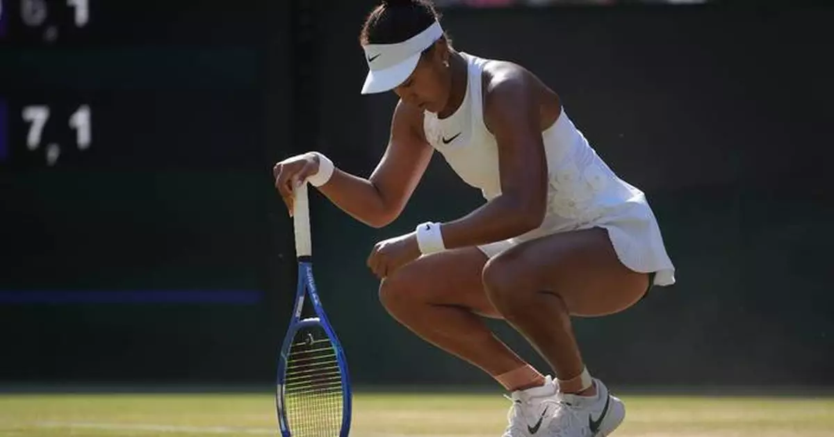 Naomi Osaka laments sore feet and 'getting old' after Wimbledon quarterfinal loss