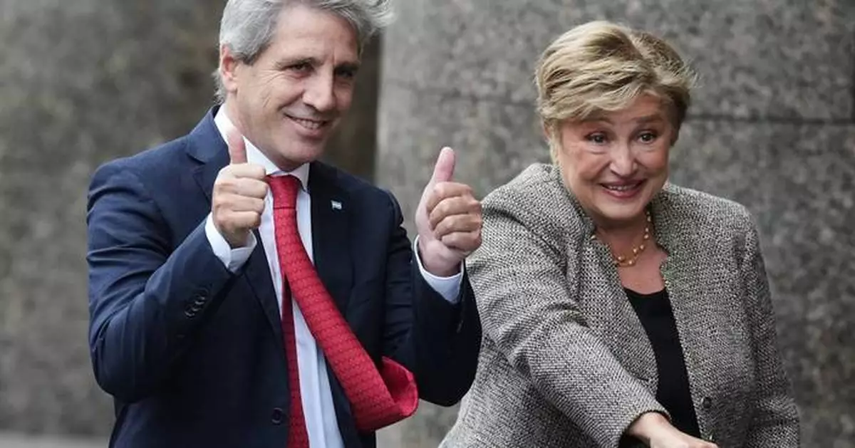 IMF chief says Argentina is better positioned to meet debt obligations under Milei