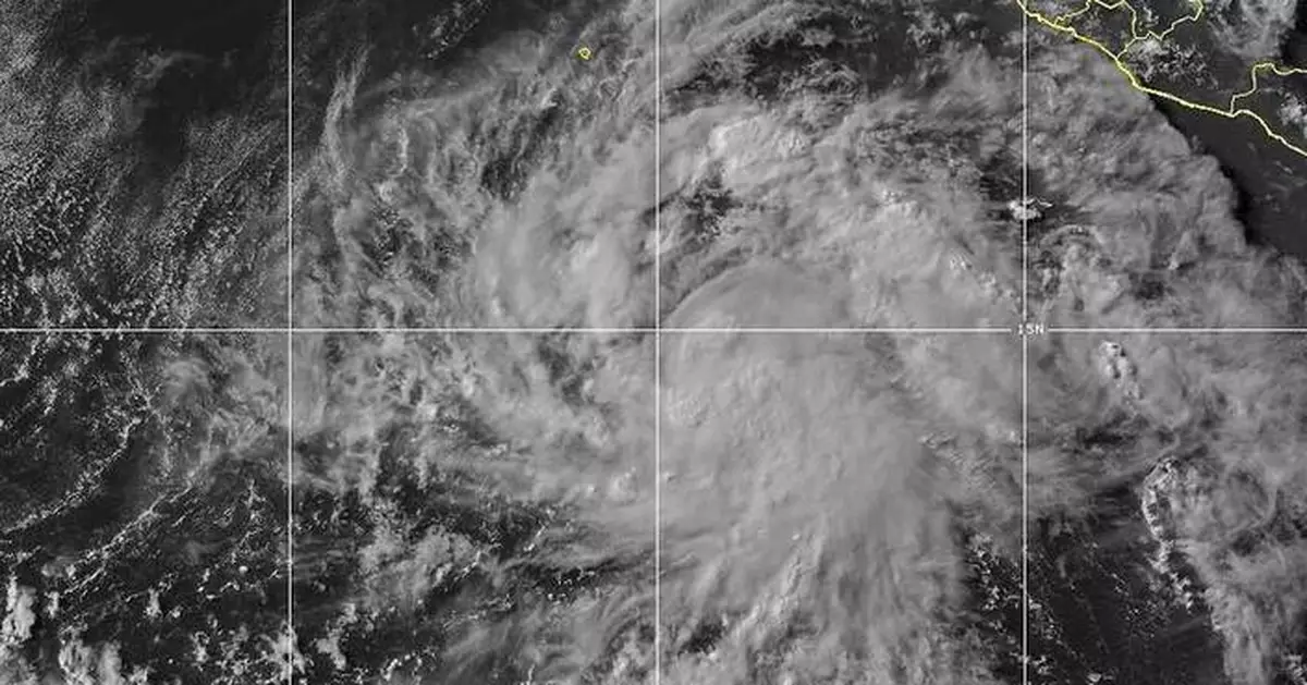 Tropical Storm Elida forms in the Pacific Ocean and poses no threat to land as it strengthens