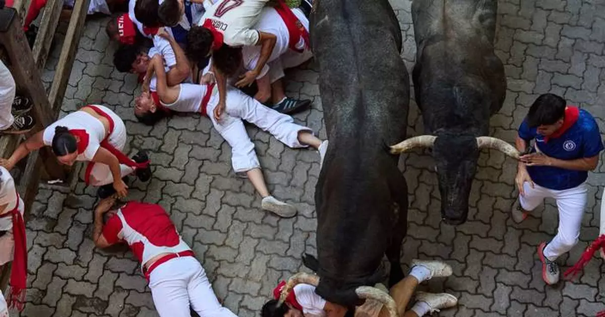 One runner gored in the face at Spain's San Fermin bull run festival