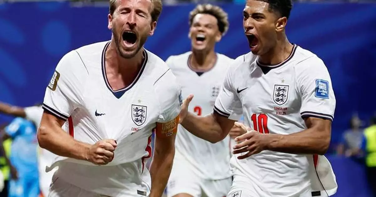 Kane lifts England past Congo with 2 late goals as World Cup knockout round continues, in photos