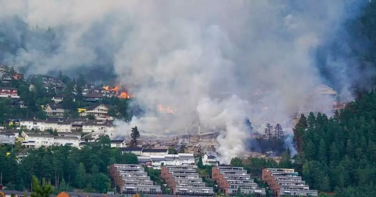 Massive fire becomes Norway's largest in modern times after destroying more than 100 homes