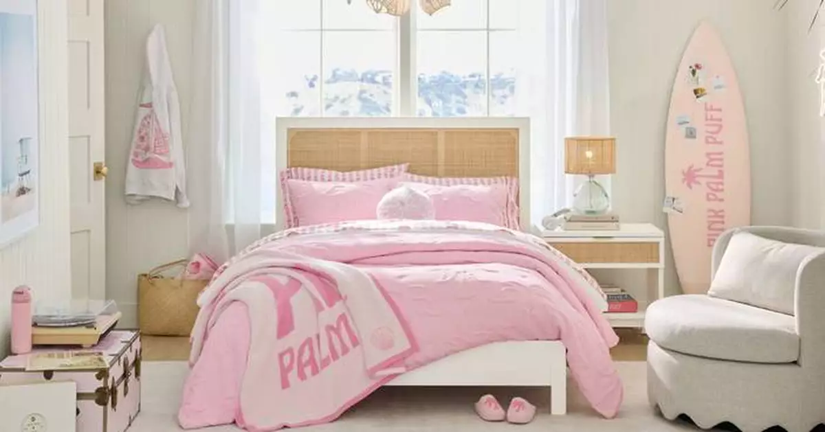 POTTERY BARN TEEN LAUNCHES NEW COLLABORATION WITH PINK PALM PUFF