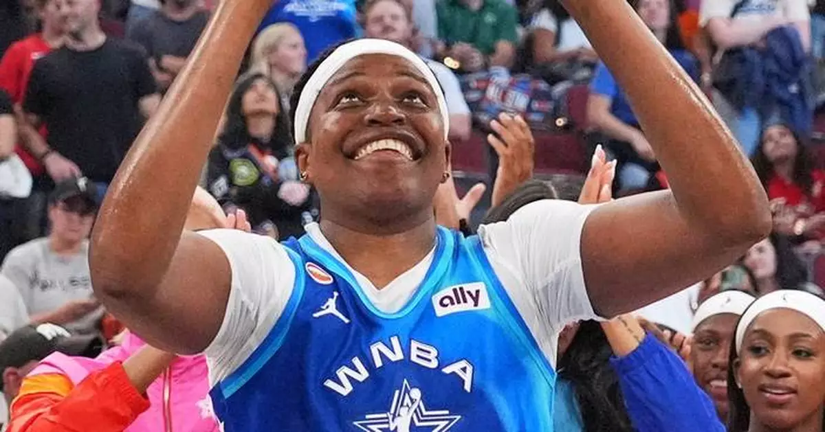 An emotional Jonquel Jones wins WNBA All-Star MVP, dedicates honor to late aunt