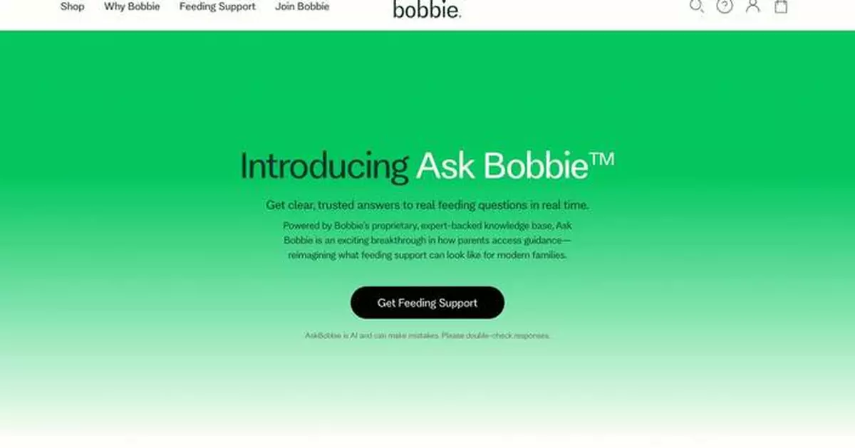 Bobbie Launches the Feeding Concierge: a Three-Pronged Support System Unifying AI and Clinical Expertise for All Parents